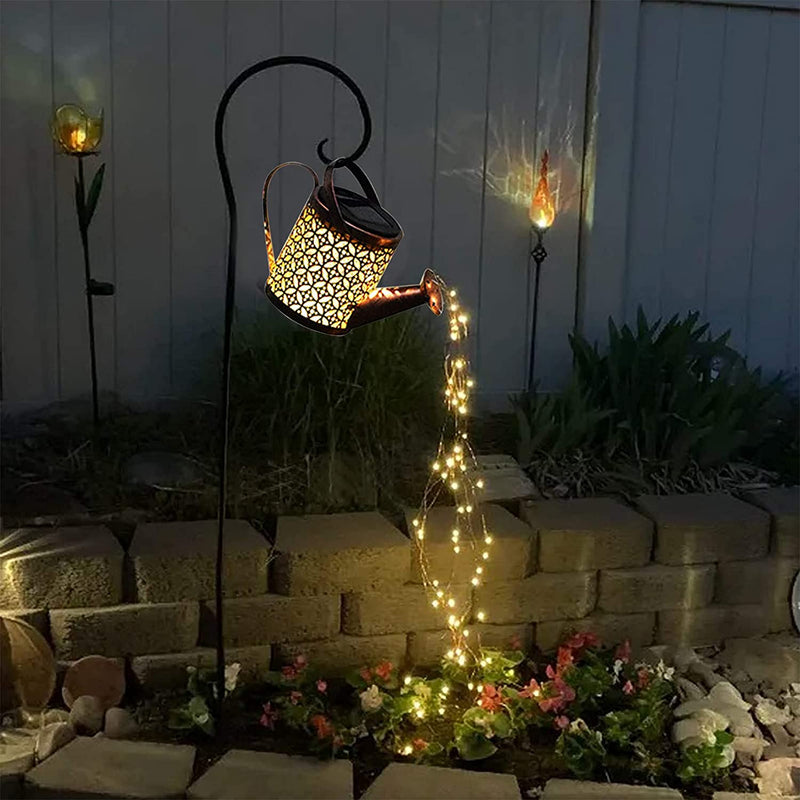 Solar Watering Can Light Hanging Kettle