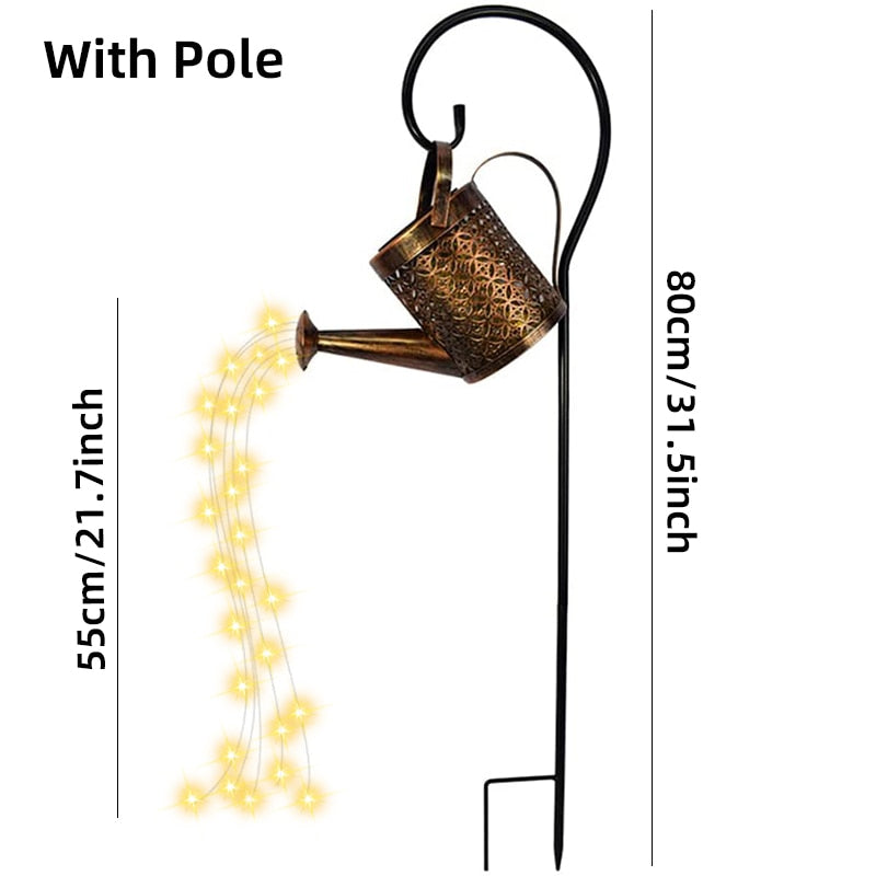 Solar Watering Can Light Hanging Kettle