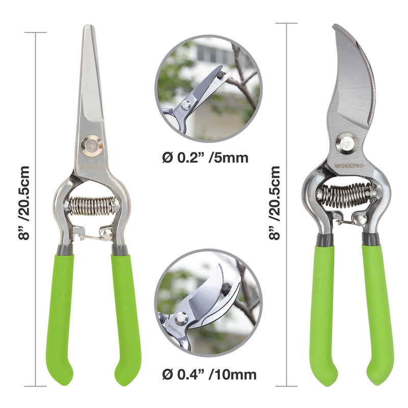 2PC Pruning Shears Set 8&quot;Pruner